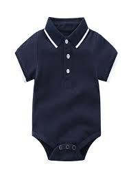 Luxsea Infant Baby Boys Girls Polo Collar Romper Summer Toddler Newborn Cute Cotton Solid Short Sleeve Snap Closure Jumpsuit Bodysuit Clothes For 0 12 Months Kids Walmart Com