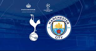 Это изображение — логотип футбольного клуба низкого разрешения. Tottenhem Manchester Siti 9 Aprelya 2019