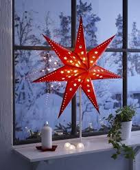 Looking for christmas star decorations ideas? Christmas Window Decorating Ideas Red Christmas Star Candles Ikea Christmas Homemade Christmas Decorations Beautiful Christmas Decorations