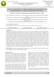 Pdf Efficacy Of Diclofenac Versus Combination Of Ibuprofen And Paracetamol In Acute Lowback Pain With Sciatica