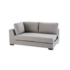 Ideale in piccoli salotti, sotto librerie o armadi a ponte. Bracciolo Sinistro Divano Trasformabile Componibile 2 Posti Grigio Chiaro Terence Maisons Du Monde