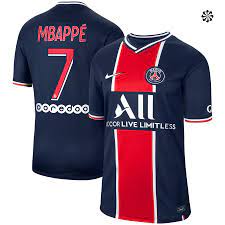 Diese sind zahlreich im internet zu finden. Paris Saint Germain Heim Stadion Trikot 2020 21 Mit Aufdruck Mbappe 7