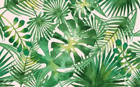 Tropical floral pattern desktop wallpaper. Aesthetic Tropical Leaves Wallpaper Novocom Top