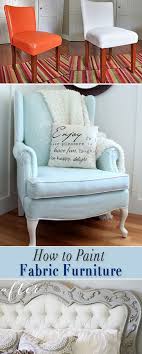 How To Paint Fabric Furniture Using Actual Paint To Transform Fabric Furniture And No It Isn T All Painting Fabric Furniture Furniture Makeover Furniture