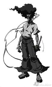 Black And White Warriors Anime Sugoi Afro Samurai Anime Afro Samurai Samurai Art