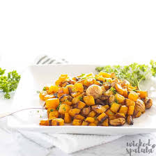 Whether added to salads, put on pasta or made into a sweet pie for dessert, it's a vegetable that covers all the bases. Garlic Oven Roasted Butternut Squash Recipe Wicked Spatula