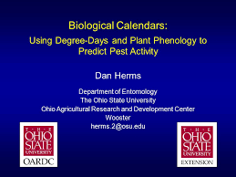 biological calendars using degree days and plant phenology