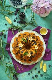 كيكة التوت الازرق و الليمون Blueberry Lemon Cake Food Food Photography Blueberry Lemon Cake