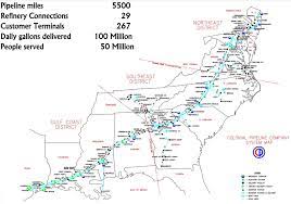 The operator of colonial pipeline fell prey to a ransomware attack on friday, forcing pipeline operations to stop. File Colonial Pipeline System Png Wikimedia Commons