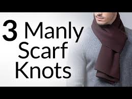 There are many ways to tie a scarf. 3 Manly Scarf Knots How To Tie Scarves Like A Man Tying Parisan Reverse Drape Scarfs Youtube