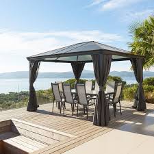 Tonnelle Belize Noir Mat Tonnelle Jardin Pergola Tonnelle