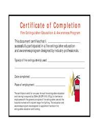 Follow the manufacturer's directions for taking care of your extinguisher. Fire Extinguisher Certificate