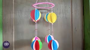 Inspirasi hiasan gantung kertas dari para blogger dan website luar negeri. Diy Home Decor Membuat Balon Gantung Dari Origami Youtube