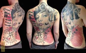 The yakuza tattoo is worn by members of the gang as a mark of identity that shows their allegiance to a particular group. Getriebe Frauen Rucken Kompass Tattoo Von Yakuza Tattoo