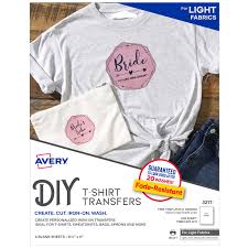 Make sure that the image is printed at exactly the same size that you want to paint it. Avery Heat Transfer Paper For Light Fabrics 8 5 X 11 Inkjet Printer 6 Printable Iron On Transfers 3271 Walmart Com Walmart Com