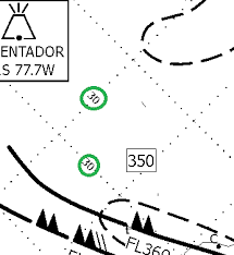 what do these numbers and symbols on the icao sigmet chart