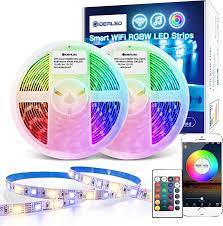 Amazon.com: GIDEALED Smart WiFi RGBW LED Strip Lights 32.8ft Kit Work with  Alexa/Google Assistant,APP/Voice Controlled 5 pin RGB +Warm White Strip  Change Color Dimmable White : Tools & Home Improvement