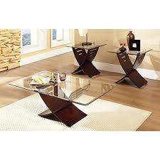 Greyson Living Cache Espresso Wood Glass Table Set Of 3 Awesome Products Selected By Anna Living Room Table Sets Glass Table Living Room Glass Table Set
