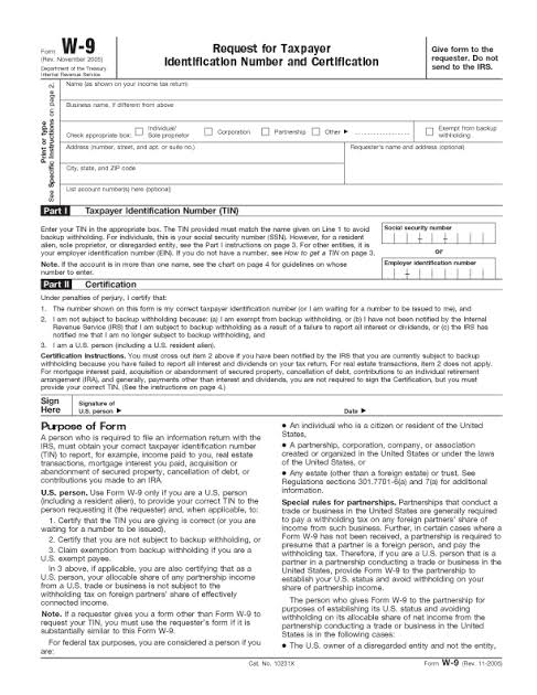 Image result for w9 tax form"