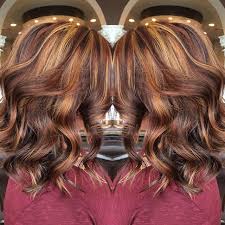 Violet Base With Auburn Lowlights And Golden Highlights Auburn Hair With Highlights Hair Highlights Brunette Hair Color With Highlights