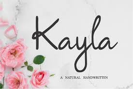 Download free handwritten fonts at urbanfonts.com our site carries over 30,000 pc fonts and mac fonts. Kayla In Fonts On Yellow Images Creative Store