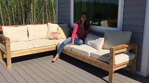 We've updated the plans so all you have to do is add an arm piece to the basic sectional piece to create corners for your sectional. How To Build A 2x4 Outdoor Sectional Tutorial Youtube
