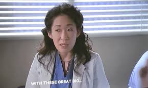 That time Cristina narrated a porn scene about naughty nurses for her  patient who used it for pain management : rgreysanatomy