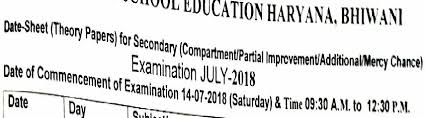 Haryana 12th class new date sheet for march examination as private and regular exams. Hbse 10th 12th Date Sheet Regular Re Appear Exam Dates