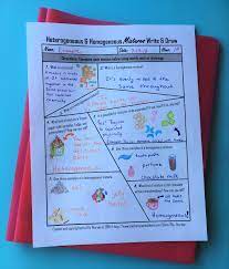 Middle School Students Will Have Fun Practicing The Differences Between Heterogeneous And Teaching Chemistry Middle School Science Resources Chemistry For Kids