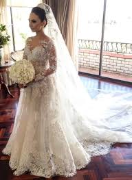 Schritt 1 zu deinem traumkleid. Lange Armel Hof Schleppe Lace A Linie Princess Linie Brautkleider 146957 Lalamira