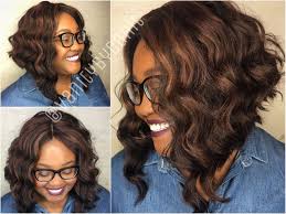 Crochet Braids Bob With Loose Wavy Hair Knotless Middle Part And Custom Color Blended To Perfecti Crochet Wavy Hair Crochet Hair Styles Cool Braid Hairstyles