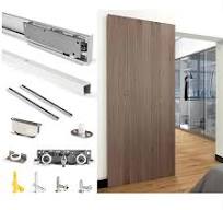 [Hot Item] Magic Hidden Track Concealed Barn Door Hardware Invisible  Sliding Door Roller Set
