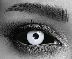 Image result for black sclera contacts