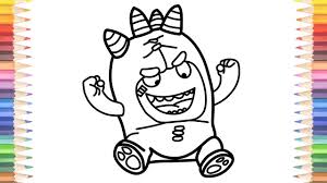 Speaking of size, the height value of this image 1231 pixel while width value 621 pixel. How To Draw Oddbods Angry Finger Family Song Nursery Rhymes Coloring Pages Video For Kids Kidsmood