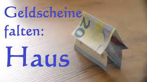 Diy anleitung um ein 2d haus aus geld zu falten. Geldschein Falten Haus Geldgeschenk Zum Richtfest Oder Haus Einweihung Youtube