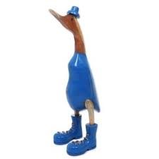 Our Best Decorative Accessories Deals Wood Sculpture Blue Hat Handmade Wood