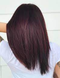 More specifically, it's a dark burgundy/mahogany shade blended to brown hair — and as always, the mix of burgundy and mahogany brown looks perfect. Dark Red Burgundy Hair Color Shade Hair Color Burgundy Dark Red Hair Color Burgundy Hair