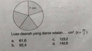 Cara Mudah Menghitung Luas Bagian Lingkaran Yang Diarsir Youtube