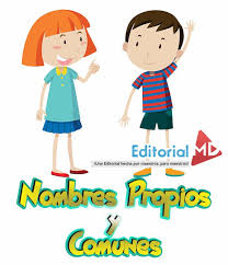 Nombres Propios Y Nombres Comunes Para Ninos Kinder Y Primaria