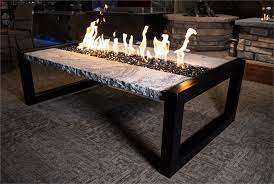 Fire pit rocks must be laid on a layer of small sized lava rock for best results. Crestone Gas Fire Pit Table Firepit Outfitter