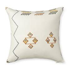All ours sabra pillows are made from cactus silk then hand dipped in dyes of our favorite colors. Ecru Cactus Silk Euro Pillow