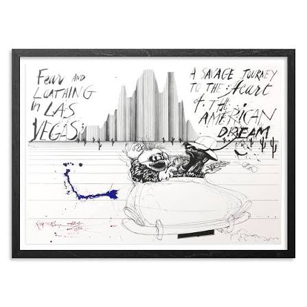 INSIDE THE ROCK POSTER FRAME BLOG: Ralph Steadman Savage Journey Art Print  The American Dream Edition Release