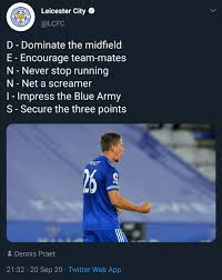 Millennials is a generation who grew up with computers, internet and social networks. Leicester City S Official Twitter After Midfielder Dennis Praet Scored For Them Iasip