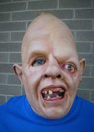 It fits well, but only one eye can see through the mask when it's not getting poked by the poorly positioned eye area!!! The Goonies Sloth Halloween Mask