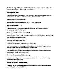 When in doubt, if you feel a little awkward asking personal questions right out of the gate, use your environment and surroundings to create conversation. How To Ask Open Ended Questions 15 Steps With Pictures