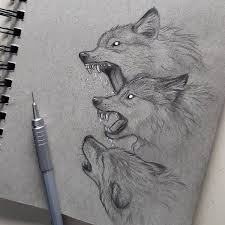 Wolf Pack Drawing Wolf Art Drawing Wolf Drawing Wolf Drawing Tattoo