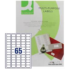This double sided unmounted wall planner gives you two. Q Connect Multi Purpose Label 38 1x21 2mm 65 Per Sheet Pack Of 100 Sheets Paperstone