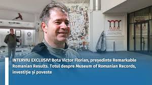 INTERVIU EXCLUSIV! Bota Victor Florian, președinte Remarkable Romanian  Results. Totul despre Museum of Romanian Records, investiție și poveste