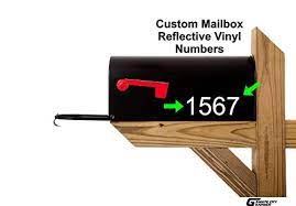 You need to know which. 2 2 Custom Reflective Mailbox Numbers Decals White Or Black Buy Online In Brunei At Brunei Desertcart Com Productid 55681396
