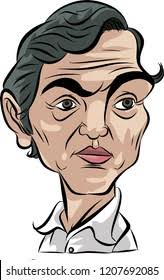 Walter Dunham Doll Frowning Faceplayed By Stock Vector (Royalty Free)  2322373685